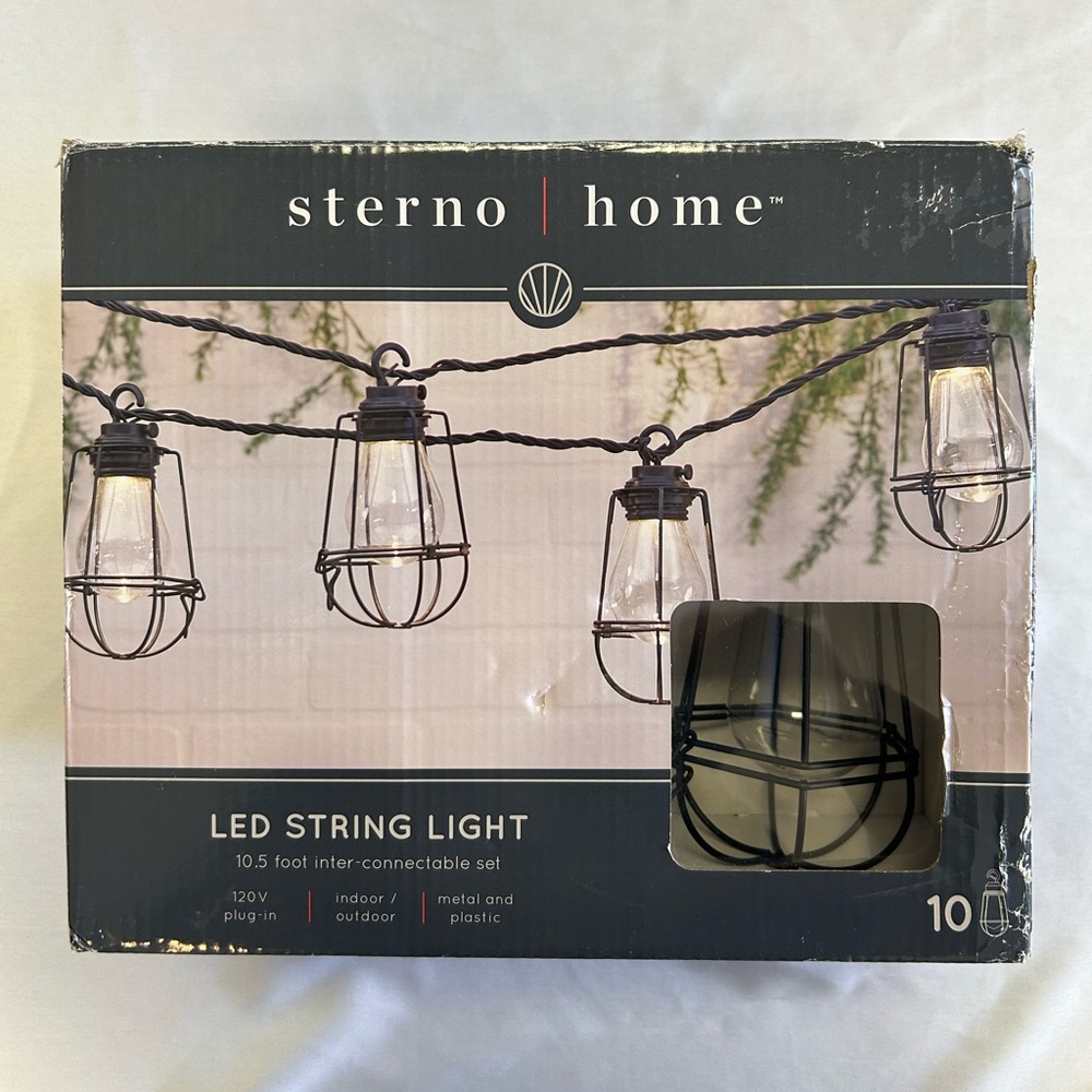 LED Indoor/Outdoor String Light 10 Bulbs 10.5 Feet